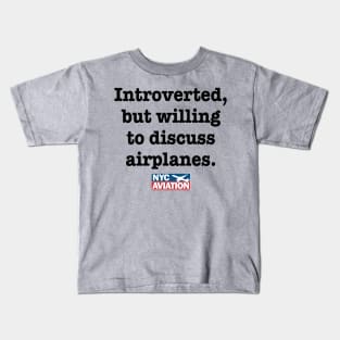 Introverted, but… (Black) Kids T-Shirt